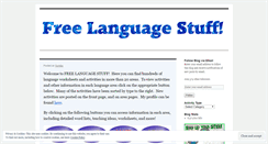Desktop Screenshot of freelanguagestuff.com